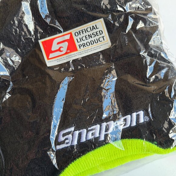 Snap-On Hat Cap Black Green Embroidered Adult Casual Reversible Mens Mechanic - - Picture 2 of 3